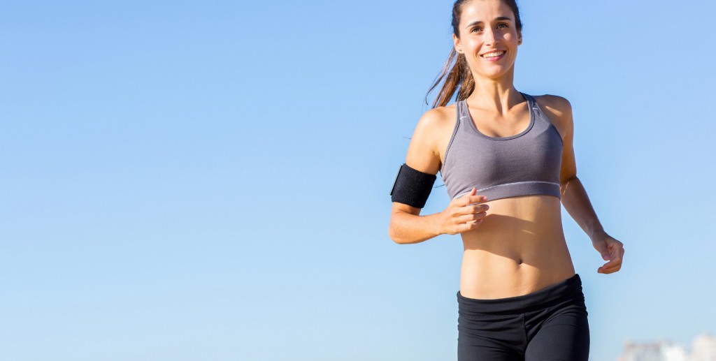 woman jogging in the morning